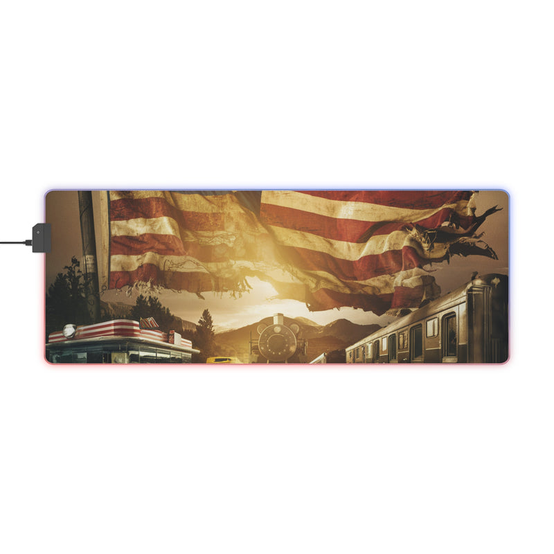 American Life LED Gaming Mouse Pad