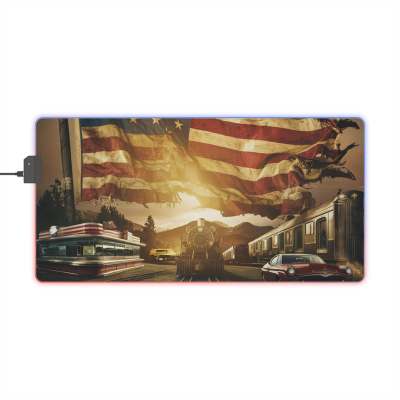 American Life LED Gaming Mouse Pad