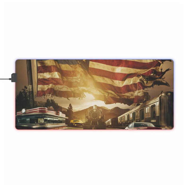 American Life LED Gaming Mouse Pad