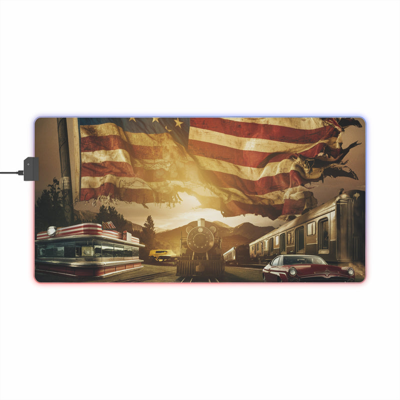 American Life LED Gaming Mouse Pad